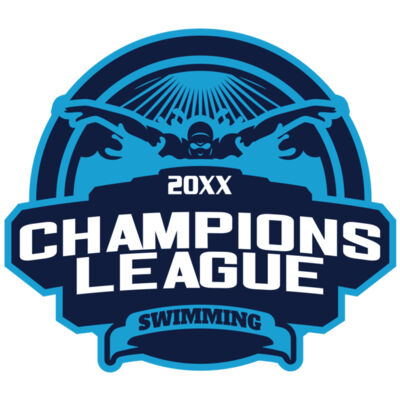 Champions League Swimming logo template Thumbnail