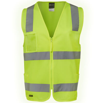 JB's Hi Vis (D+N) Zip Safety Vest Thumbnail