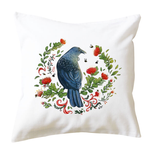 Christmas Party - Tui & Pohutukawa Tree tee NZ native birds - AS Colour Mens Staple T shirt - AS Col Thumbnail