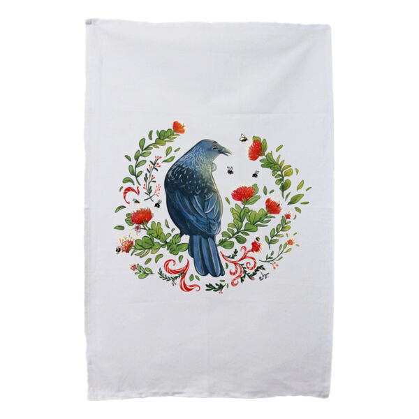 Christmas Party - Tui & Pohutukawa Tree tee NZ native birds - AS Colour Mens Staple T shirt - AS Col Thumbnail