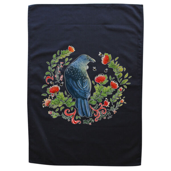 Christmas Party - Tui & Pohutukawa Tree tee NZ native birds - AS Colour Mens Staple T shirt - AS Col Thumbnail
