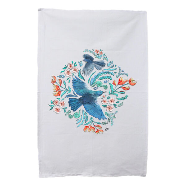 Maxi Flora Folk & New Zealand Native birds - AS Colour Womens Premium Crew Thumbnail