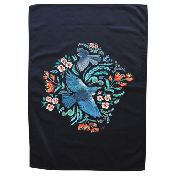 Maxi Flora Folk & New Zealand Native birds - AS Colour Womens Premium Crew Thumbnail