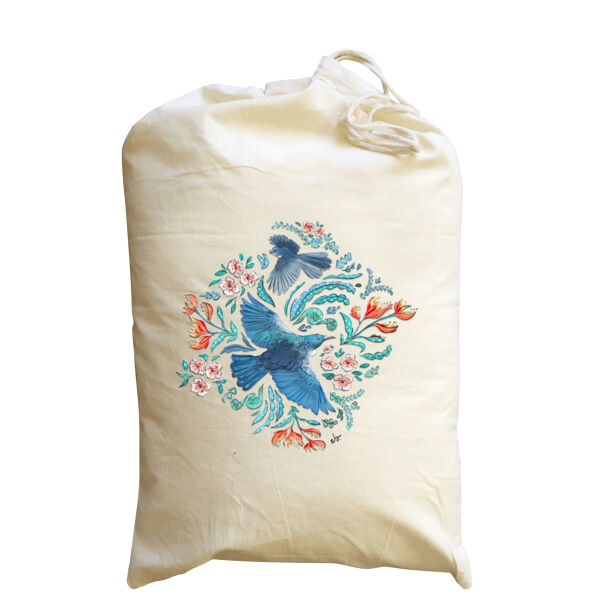 Maxi Flora Folk & New Zealand Native birds - AS Colour Mens Classic Long Sleeved Tee Thumbnail